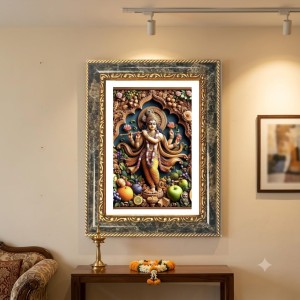 Ganeshaa Decorative Photo Frame With White Mount | Premium Wall & Tabletop Picture Frame | Home, Office & Temple Decoration | 8x12 Inch (Pack Of 1) (F31430)