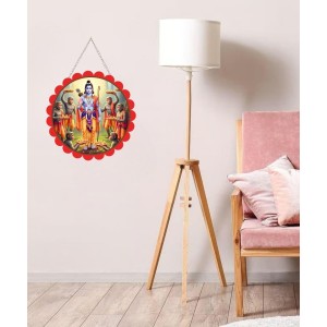 Lord Rama With Vanara Sena Wall Hanging Photo Frame | 8 Inch Round Floral Design With Golden Hanging Chain | Decorative Religious Wall Decor For Home, Office, Temple & Pooja Room (F22024) Lord Rama With Vanara Sena Wall Hanging Photo Frame | 8 Inch Round Floral Design With Golden Hanging Chain | Decorative Religious Wall Decor For Home, Office, Temple & Pooja Room (F22024)