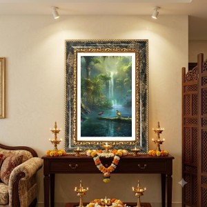 Lord Venkateswara Decorative Photo Frame With White Mount | Premium Wall & Tabletop Picture Frame | Home, Office & Temple Decoration | 12x16 Inch (Pack Of 1) (F32987) Lord Venkateswara Decorative Photo Frame With White Mount | Premium Wall & Tabletop Picture Frame | Home, Office & Temple Decoration | 12x16 Inch (Pack Of 1) (F32987)