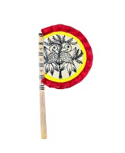 Handmade Bamboo Hand Fan (Hatpakha) â€“ Traditional Hand-Painted Handheld Fan for Cool Air, Home DÃ©cor, Festivals & Puja (Birds)