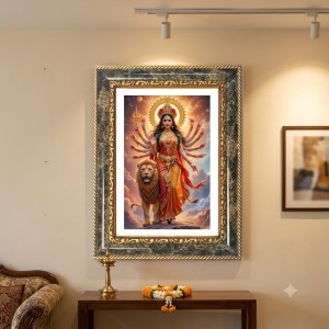 Kali Decorative Photo Frame With White Mount | Premium Wall & Tabletop Picture Frame | Home, Office & Temple Decoration | 12x16 Inch (Pack Of 1) (F33146) Kali Decorative Photo Frame With White Mount | Premium Wall & Tabletop Picture Frame | Home, Office & Temple Decoration | 12x16 Inch (Pack Of 1) (F33146)