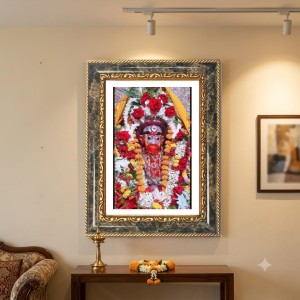 Kali Decorative Photo Frame With White Mount | Premium Wall & Tabletop Picture Frame | Home, Office & Temple Decoration | 8x12 Inch (Pack Of 1) (F32659)