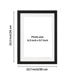 Black A4 Photo Frame Set of 3 | Empty Picture Frames with Transparent Front Cover | Wall Mount & Tabletop Display | Modern Photo Frames for Photos, Certificates & Posters | Home, Office, Living Room & Bedroom Decor