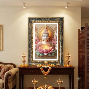 Krishna And Radhaa Decorative Photo Frame With White Mount | Premium Wall & Tabletop Picture Frame | Home, Office & Temple Decoration | 12x16 Inch (Pack Of 1) (F32503) Krishna And Radhaa Decorative Photo Frame With White Mount | Premium Wall & Tabletop Picture Frame | Home, Office & Temple Decoration | 12x16 Inch (Pack Of 1) (F32503)