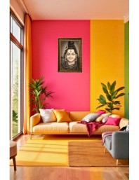 Lord Mahadev Big Photo Frame - 20x28 Inches For Home,Temple & Office Decoration (F11291)
