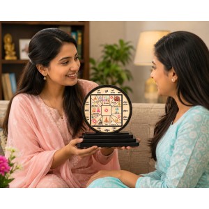 Car Dashboard Wooden Vastu Decorative Yantra Showpiece | 4 X 4.5 Inch Sublimation Printed Decorative Stand | 4 Mm MDF | Home Decor | Made in India (F33561) Car Dashboard Wooden Vastu Decorative Yantra Showpiece | 4 X 4.5 Inch Sublimation Printed Decorative Stand | 4 Mm MDF | Home Decor | Made in India (F33561)
