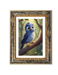 Blu Decorative Photo Frame With White Mount | Premium Wall & Tabletop Picture Frame | Home, Office & Temple Decoration | 12x16 Inch (Pack Of 1) (F32406)