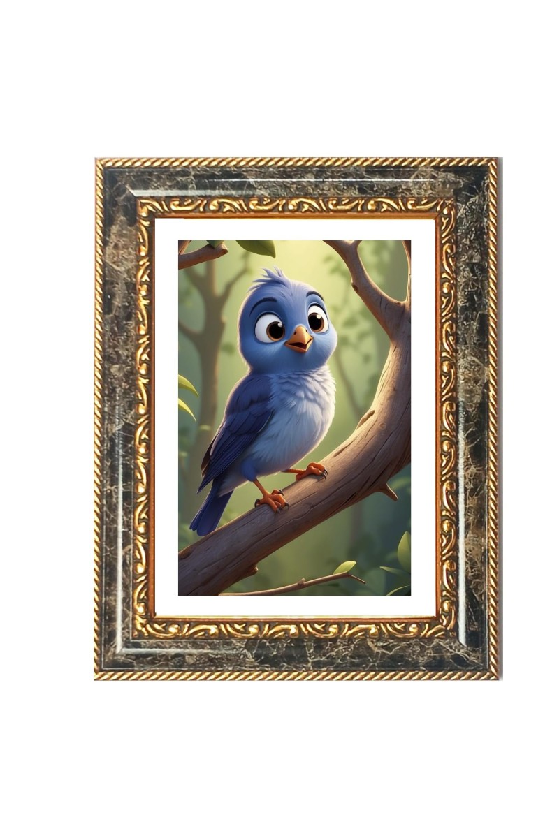Blu Decorative Photo Frame With White Mount | Premium Wall & Tabletop Picture Frame | Home, Office & Temple Decoration | 12x16 Inch (Pack Of 1) (F32406)