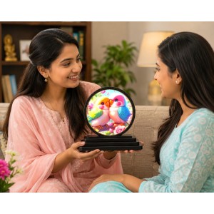 Car Dashboard Wooden Love Birds Showpiece | 4 X 4.5 Inch Sublimation Printed Decorative Stand | 4 Mm MDF | Home Decor | Made in India (F33507) Car Dashboard Wooden Love Birds Showpiece | 4 X 4.5 Inch Sublimation Printed Decorative Stand | 4 Mm MDF | Home Decor | Made in India (F33507)