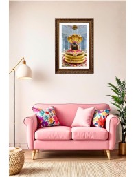 Vertical16X24 Inches Frame Big Photo Frame - 20x28 Inches For Home,Temple & Office Decoration (F10929)