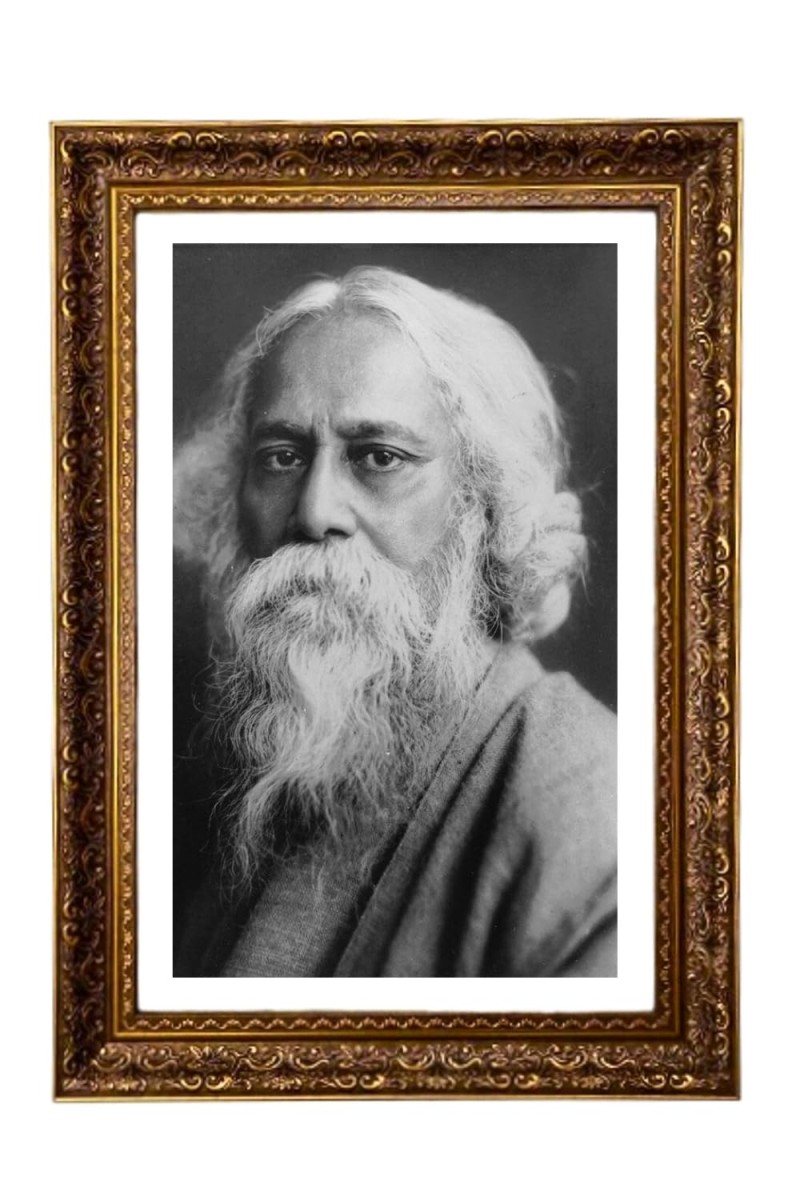 Rabindranath Tagore Big Photo Frame - 20x28 Inches For Home,Temple & Office Decoration (F11161)