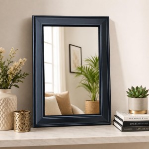 Acrylic Wall Mirror with Black Frame | Lightweight Shatter-Resistant Decorative Mirror for Entryway, Living Room, Bedroom & Bathroom | Durable, Clear Reflection | Wall Mounted Home Décor Acrylic Wall Mirror with Black Frame | Lightweight Shatter-Resistant Decorative Mirror for Entryway, Living Room, Bedroom & Bathroom | Durable, Clear Reflection | Wall Mounted Home Décor