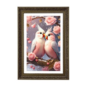 Cockatiels (Nymphicus Hollandicus). Big Photo Frame - 20x28 Inches For Home,Temple & Office Decoration (F10697) Cockatiels (Nymphicus Hollandicus). Big Photo Frame - 20x28 Inches For Home,Temple & Office Decoration (F10697)