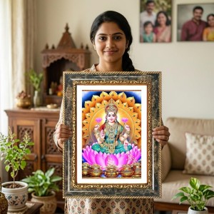 Saraswati Decorative Photo Frame With White Mount | Premium Wall & Tabletop Picture Frame | Home, Office & Temple Decoration | 12x16 Inch (Pack Of 1) (F31526) Saraswati Decorative Photo Frame With White Mount | Premium Wall & Tabletop Picture Frame | Home, Office & Temple Decoration | 12x16 Inch (Pack Of 1) (F31526)