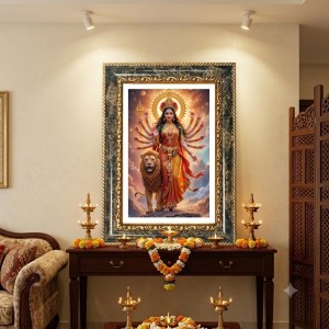 Kali Decorative Photo Frame With White Mount | Premium Wall & Tabletop Picture Frame | Home, Office & Temple Decoration | 12x16 Inch (Pack Of 1) (F33146) Kali Decorative Photo Frame With White Mount | Premium Wall & Tabletop Picture Frame | Home, Office & Temple Decoration | 12x16 Inch (Pack Of 1) (F33146)