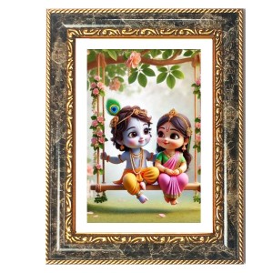 Little Krishna And Balarama Decorative Photo Frame With White Mount | Premium Wall & Tabletop Picture Frame | Home, Office & Temple Decoration | 8x12 Inch (Pack Of 1) (F32975) Little Krishna And Balarama Decorative Photo Frame With White Mount | Premium Wall & Tabletop Picture Frame | Home, Office & Temple Decoration | 8x12 Inch (Pack Of 1) (F32975)