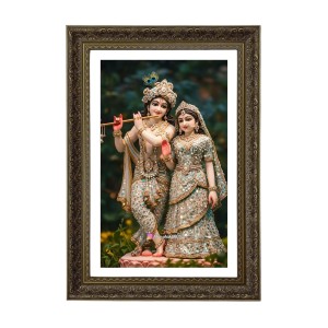 Divine Radhaa Krishna Big Photo Frame - 20x28 Inches For Home,Temple & Office Decoration (F10670)