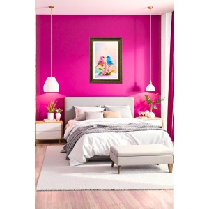 Two Pink And Blue Love Birds Big Photo Frame - 20x28 Inches For Home,Temple & Office Decoration (F10744) Two Pink And Blue Love Birds Big Photo Frame - 20x28 Inches For Home,Temple & Office Decoration (F10744)