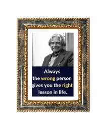 A.P.J Abdul Kalam Decorative Photo Frame With White Mount | Premium Wall & Tabletop Picture Frame | Home, Office & Temple Decoration | 8x12 Inch (Pack Of 1) (F31196)