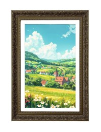 Vertical16X24 Inches Frame Big Photo Frame - 20x28 Inches For Home,Temple & Office Decoration (F10786)