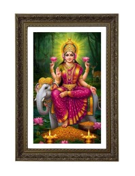 Goddess Lakhsmi Big Photo Frame - 20x28 Inches For Home,Temple & Office Decoration (F10665)