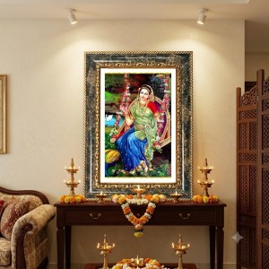 Radhaa Rani Decorative Photo Frame With White Mount | Premium Wall & Tabletop Picture Frame | Home, Office & Temple Decoration | 8x12 Inch (Pack Of 1) (F31244) Radhaa Rani Decorative Photo Frame With White Mount | Premium Wall & Tabletop Picture Frame | Home, Office & Temple Decoration | 8x12 Inch (Pack Of 1) (F31244)