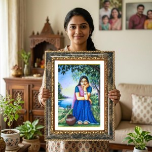 Radhaa Decorative Photo Frame With White Mount | Premium Wall & Tabletop Picture Frame | Home, Office & Temple Decoration | 10x14 Inch (Pack Of 1) (F32625) Radhaa Decorative Photo Frame With White Mount | Premium Wall & Tabletop Picture Frame | Home, Office & Temple Decoration | 10x14 Inch (Pack Of 1) (F32625)