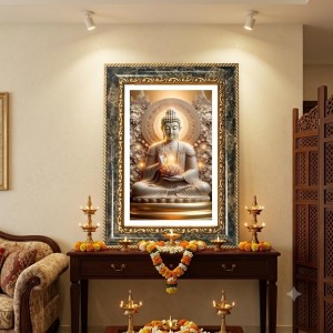 Quote Decorative Photo Frame With White Mount | Premium Wall & Tabletop Picture Frame | Home, Office & Temple Decoration | 12x16 Inch (Pack Of 1) (F31580)
