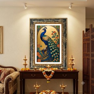 Ganeshaa Decorative Photo Frame With White Mount | Premium Wall & Tabletop Picture Frame | Home, Office & Temple Decoration | 12x16 Inch (Pack Of 1) (F32436)