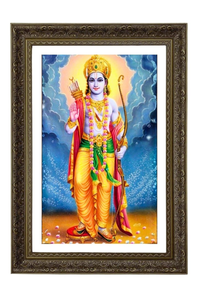 Lord Ram Big Photo Frame - 20x28 Inches For Home,Temple & Office Decoration (F10754)