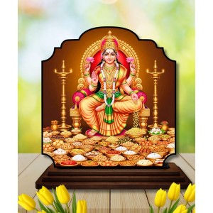Car Dashboard/Table Top Goddess Lakshmi Wooden Rectangle Photo Stand 3x4 Inches, Compact & Stylish Spiritual Display for Car, Home & Office (Pack of 1) (F22369) Car Dashboard/Table Top Goddess Lakshmi Wooden Rectangle Photo Stand 3x4 Inches, Compact & Stylish Spiritual Display for Car, Home & Office (Pack of 1) (F22369)
