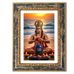 Lord Hanuman And Lord Shiva Decorative Photo Frame With White Mount | Premium Wall & Tabletop Picture Frame | Home, Office & Temple Decoration | 8x12 Inch (Pack Of 1) (F31357) Lord Hanuman And Lord Shiva Decorative Photo Frame With White Mount | Premium Wall & Tabletop Picture Frame | Home, Office & Temple Decoration | 8x12 Inch (Pack Of 1) (F31357)