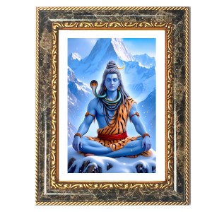 Krishna And Radhaa Decorative Photo Frame With White Mount | Premium Wall & Tabletop Picture Frame | Home, Office & Temple Decoration | 12x16 Inch (Pack Of 1) (F32630)