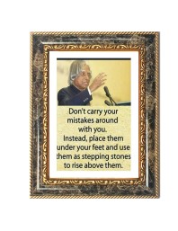 Abdul Kalam Decorative Photo Frame With White Mount | Premium Wall & Tabletop Picture Frame | Home, Office & Temple Decoration | 10x14 Inch (Pack Of 1) (F32570)