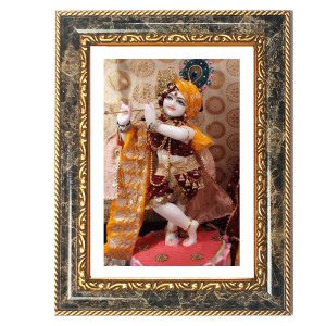 Lord Krishna Idol Decorative Photo Frame With White Mount | Premium Wall & Tabletop Picture Frame | Home, Office & Temple Decoration | 8x12 Inch (Pack Of 1) (F33034) Lord Krishna Idol Decorative Photo Frame With White Mount | Premium Wall & Tabletop Picture Frame | Home, Office & Temple Decoration | 8x12 Inch (Pack Of 1) (F33034)