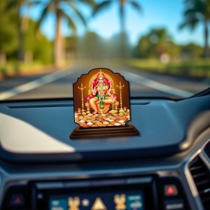 Car Dashboard/Table Top Goddess Lakshmi Wooden Rectangle Photo Stand 3x4 Inches, Compact & Stylish Spiritual Display for Car, Home & Office (Pack of 1) (F22369) Car Dashboard/Table Top Goddess Lakshmi Wooden Rectangle Photo Stand 3x4 Inches, Compact & Stylish Spiritual Display for Car, Home & Office (Pack of 1) (F22369)