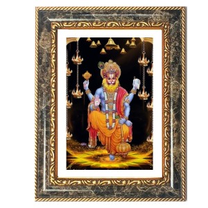 Narasimha Decorative Photo Frame With White Mount | Premium Wall & Tabletop Picture Frame | Home, Office & Temple Decoration | 8x12 Inch (Pack Of 1) (F31562) Narasimha Decorative Photo Frame With White Mount | Premium Wall & Tabletop Picture Frame | Home, Office & Temple Decoration | 8x12 Inch (Pack Of 1) (F31562)