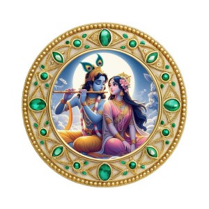 Lord Krishna and Radhaa Fridge Magnet Wooden | Glossy Sublimation Print | 4x4 Inch | Strong Magnet Back | Decorative Magnet for Fridge, Almirah & Temple Decor (F23766) Lord Krishna and Radhaa Fridge Magnet Wooden | Glossy Sublimation Print | 4x4 Inch | Strong Magnet Back | Decorative Magnet for Fridge, Almirah & Temple Decor (F23766)