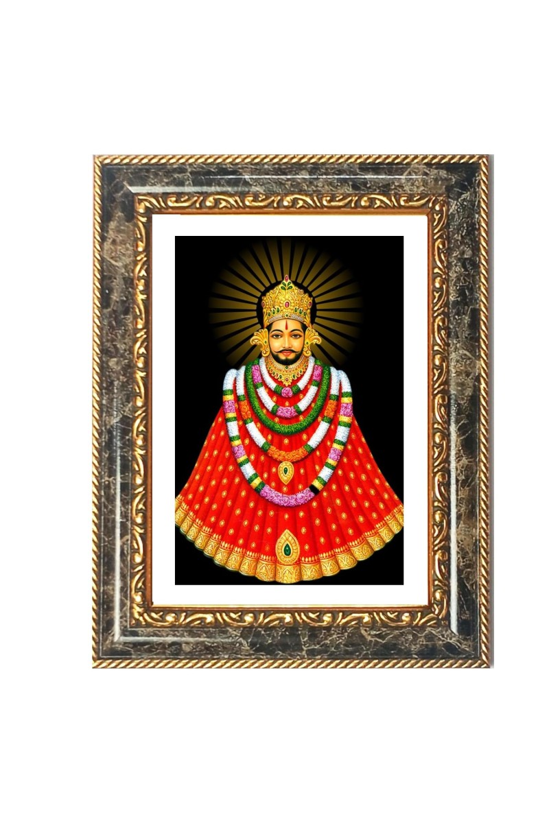 Hanuman Decorative Photo Frame With White Mount | Premium Wall & Tabletop Picture Frame | Home, Office & Temple Decoration | 8x12 Inch (Pack Of 1) (F32482)