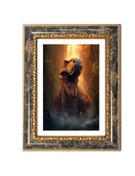 Tyrannosaurus Rex Decorative Photo Frame With White Mount | Premium Wall & Tabletop Picture Frame | Home, Office & Temple Decoration | 8x12 Inch (Pack Of 1) (F31536)