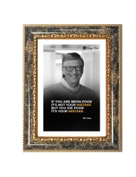 Quote Decorative Photo Frame With White Mount | Premium Wall & Tabletop Picture Frame | Home, Office & Temple Decoration | 12x16 Inch (Pack Of 1) (F31580)