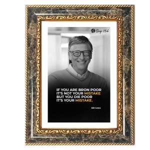 Quote Decorative Photo Frame With White Mount | Premium Wall & Tabletop Picture Frame | Home, Office & Temple Decoration | 12x16 Inch (Pack Of 1) (F31580)