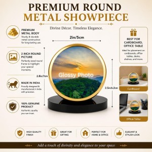 Car Dashboard/Table Top Lord Ganeshaa Metal Golden Photo Stand 2x2 Inches, Compact & Stylish Spiritual Display For Car, Home & Office (Pack Of 1) (F24779) Car Dashboard/Table Top Lord Ganeshaa Metal Golden Photo Stand 2x2 Inches, Compact & Stylish Spiritual Display For Car, Home & Office (Pack Of 1) (F24779)