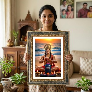 Lord Hanuman And Lord Shiva Decorative Photo Frame With White Mount | Premium Wall & Tabletop Picture Frame | Home, Office & Temple Decoration | 8x12 Inch (Pack Of 1) (F31357) Lord Hanuman And Lord Shiva Decorative Photo Frame With White Mount | Premium Wall & Tabletop Picture Frame | Home, Office & Temple Decoration | 8x12 Inch (Pack Of 1) (F31357)