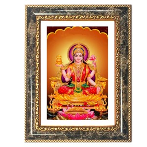 Lakshmi Decorative Photo Frame With White Mount | Premium Wall & Tabletop Picture Frame | Home, Office & Temple Decoration | 8x12 Inch (Pack Of 1) (F33007)