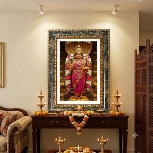 Lakshmi Decorative Photo Frame With White Mount | Premium Wall & Tabletop Picture Frame | Home, Office & Temple Decoration | 8x12 Inch (Pack Of 1) (F31573) Lakshmi Decorative Photo Frame With White Mount | Premium Wall & Tabletop Picture Frame | Home, Office & Temple Decoration | 8x12 Inch (Pack Of 1) (F31573)
