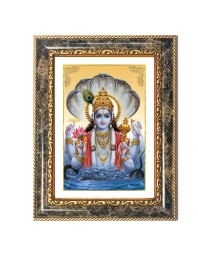 Vishnu Decorative Photo Frame With White Mount | Premium Wall & Tabletop Picture Frame | Home, Office & Temple Decoration | 10x14 Inch (Pack Of 1) (F31558)