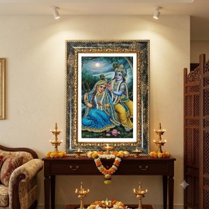 Radhaa Krishna Decorative Photo Frame With White Mount | Premium Wall & Tabletop Picture Frame | Home, Office & Temple Decoration | 8x12 Inch (Pack Of 1) (F31451) Radhaa Krishna Decorative Photo Frame With White Mount | Premium Wall & Tabletop Picture Frame | Home, Office & Temple Decoration | 8x12 Inch (Pack Of 1) (F31451)