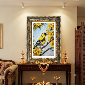 Vishnu Avatars Decorative Photo Frame With White Mount | Premium Wall & Tabletop Picture Frame | Home, Office & Temple Decoration | 12x16 Inch (Pack Of 1) (F33114)