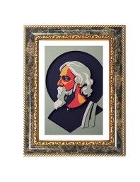 Poet Portrait Art Decorative Photo Frame With White Mount | Premium Wall & Tabletop Picture Frame | Home, Office & Temple Decoration | 8x12 Inch (Pack Of 1) (F32986)